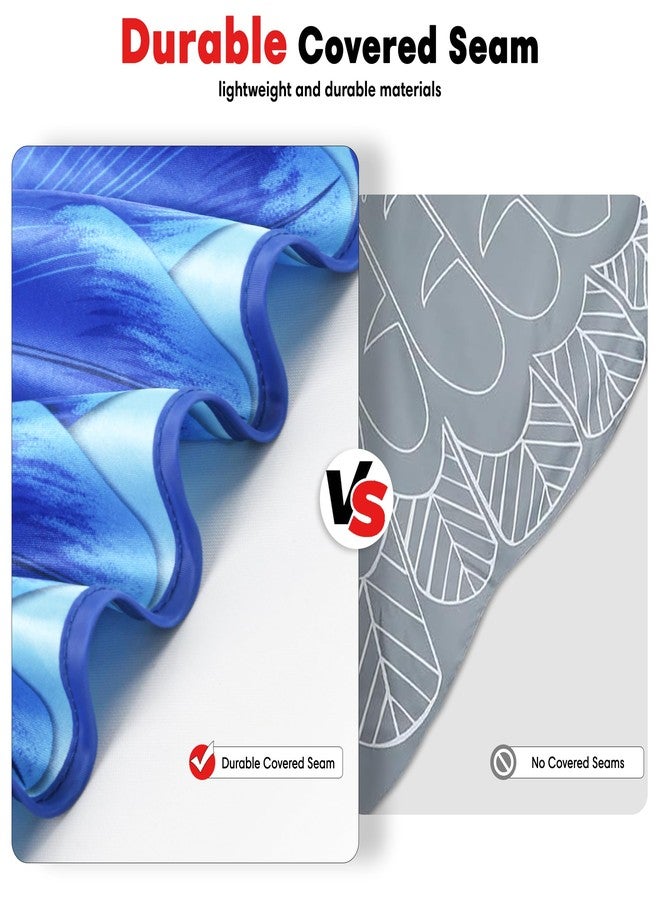 D.Q.Z Double-Sided Bird Wings Parrot Costume for Kids Dress Up Clothes Feather Headband, Toddlers Animal Role Play Halloween (Blue) - Image 5